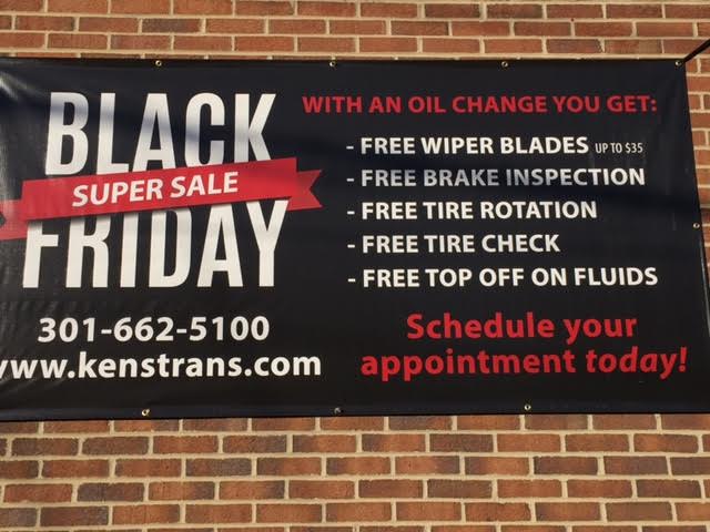oil change black friday special